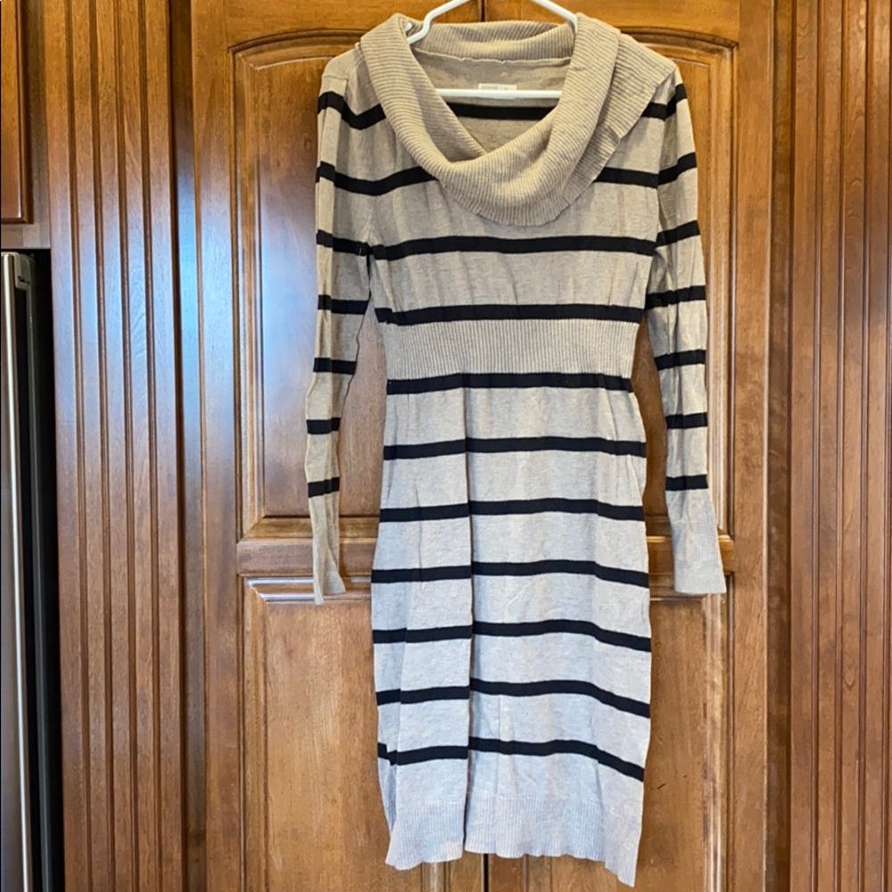 Maternity sweater dress